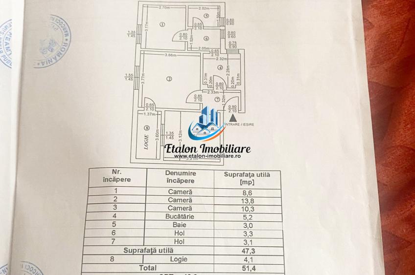 Apartament 3 camere, luminos, Maratei 2 Piatra Neamt