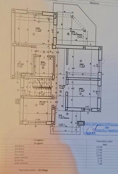 Vilă în Bârnova 260 mp utili, teren 1030 mp D+P+E+M, complet mobilată utilata și LIBERA
