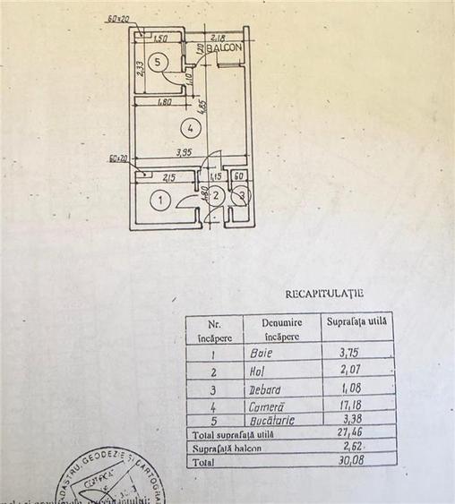 De vanzare Garsoniera Alexandru cel Bun