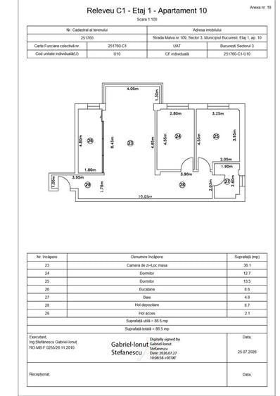 Titan- Bloc boutigue- apartament 3 camere / Incalzire in pardoseala