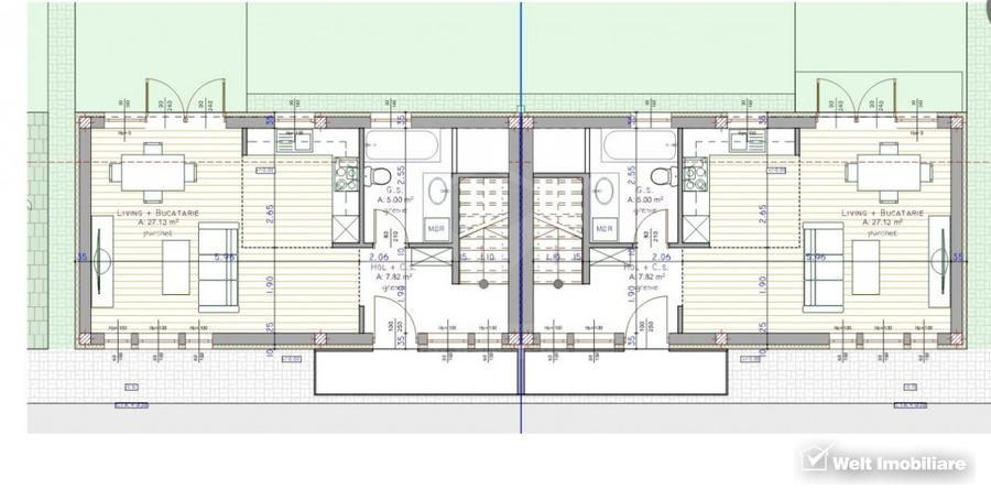 Duplex P+E, 4 camere si gradina, Floresti