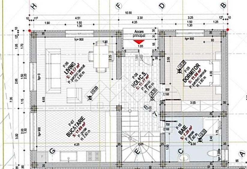 Casa tip duplex, teren 420 mp, predare la alb, Selimbar - 4