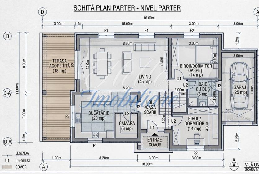 Vilă D+P+1 de 310 mp , teren de 900 mp | Zona Făget |
