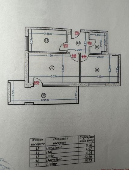 Apartament 2 camere 46mp | 0 comision | Otopeni 23 August