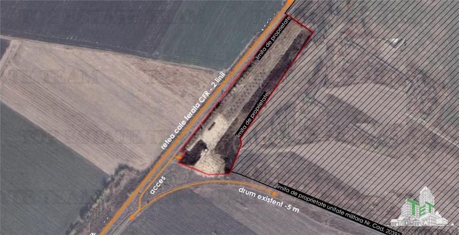 Teren si platforma betonata cu acces rapid la Autostrada Moldovei - Boboc, Buzau