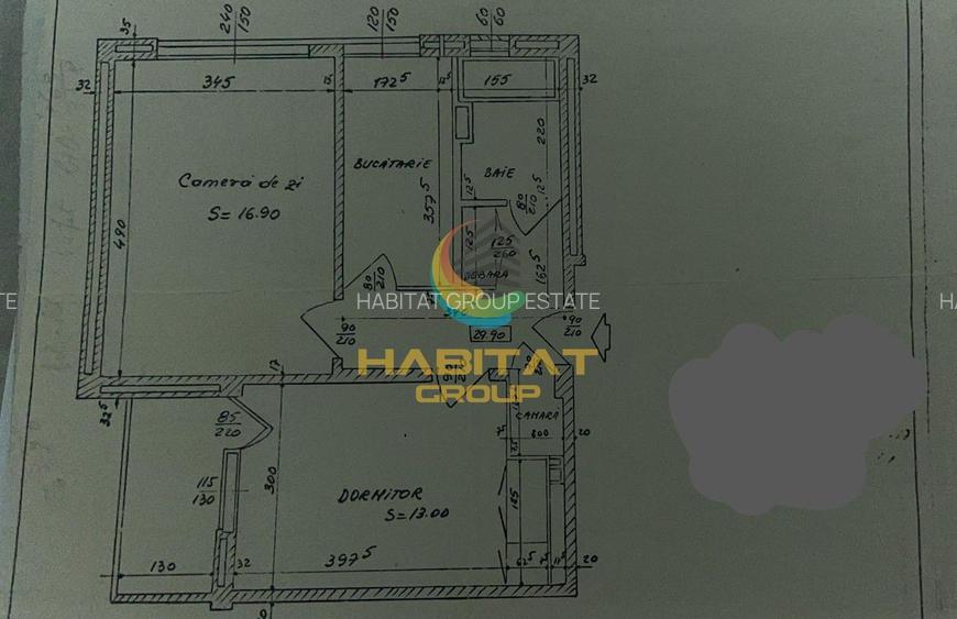 Apartament Decomandat 2 Camere 47mp Strada Covasna - 1