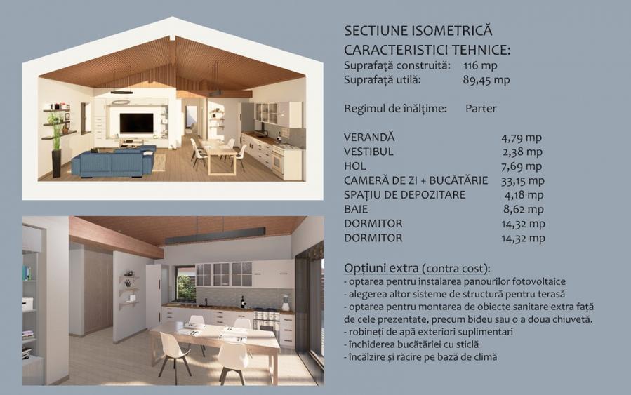 Casă modernă, parter, la cheie – în inima Tărlungenilor • Teren 511 mp
