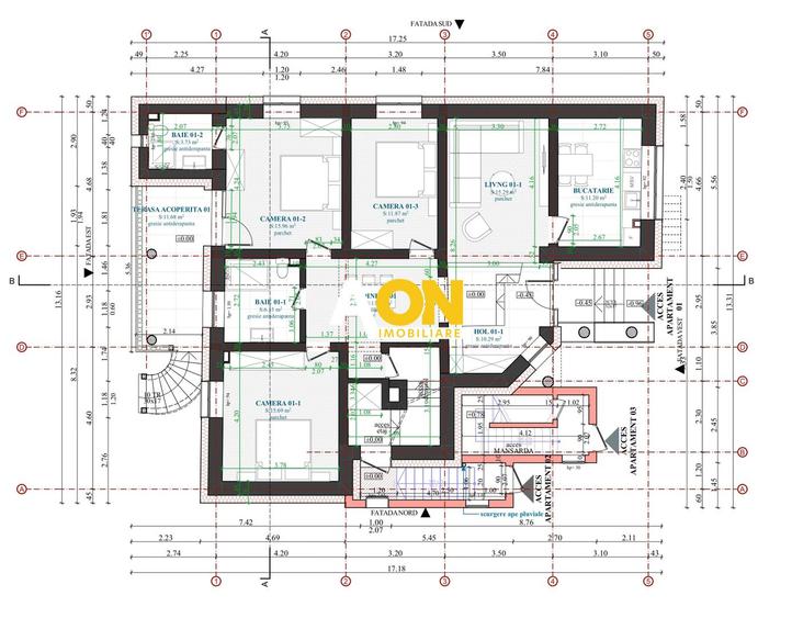 Apartament tip duplex, D+P, 5 camere, la cheie, 450 mp teren, Barabant