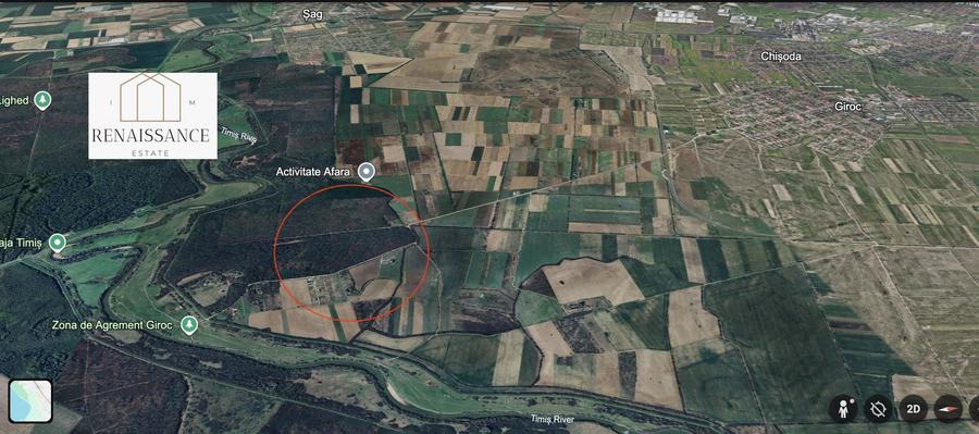 Giroc Teren 30.000mp PUZ APROBAT Pentru Case | Asfalt - Langa Padure