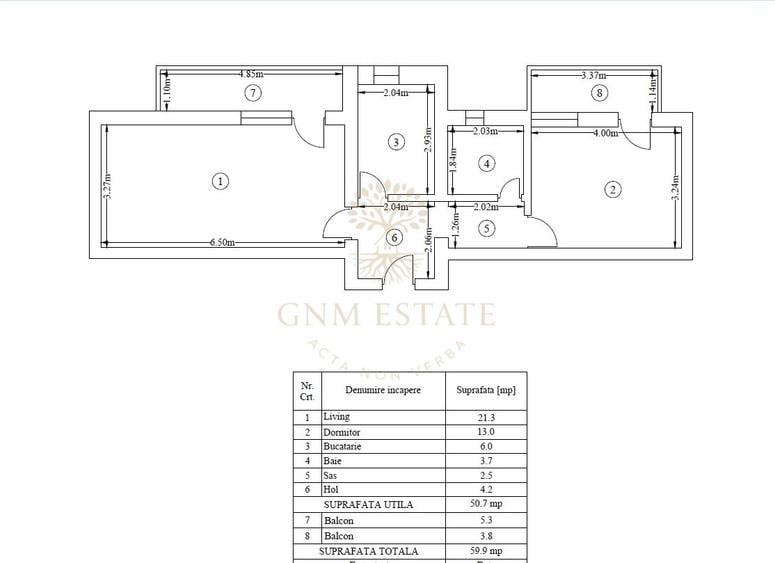 2 Camere 60 m.p. | Parcare | Bloc Nou | 10 Minute Metrou Dimitrie Leonida