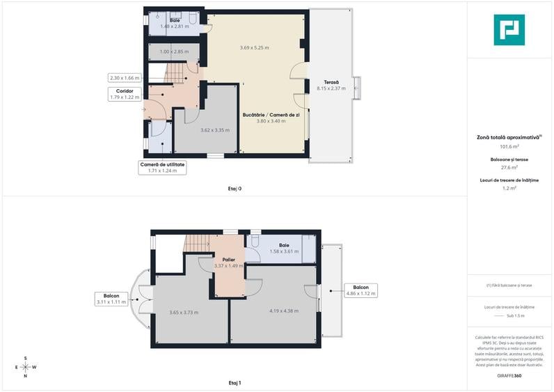 Duplex luminos 101 mp utili, teren 350mp în Covaci - 15