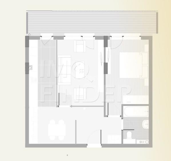 3 camere, 56 mp + terasa, Eroilor Residence, bucatarie mobilata si utilata - 1