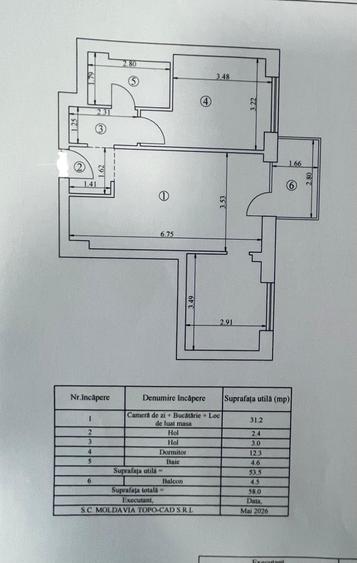Apartament cu 3 camere, zona Baza 3, Silk District