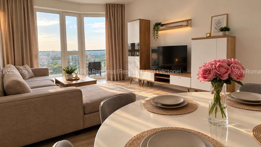 REA1029866 Apartament 2 Camere Premium | Floreasca Residence | Terasă cu Vedere