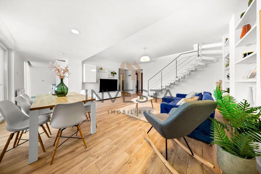 Penthouse de lux pe 2 nivele cu 4 terase in Buna Ziua!