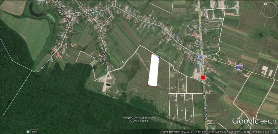 Teren de vanzare  7.400mp Ciolpani -Intravilan 300m de la DN1 -STRADA ASFALTATA