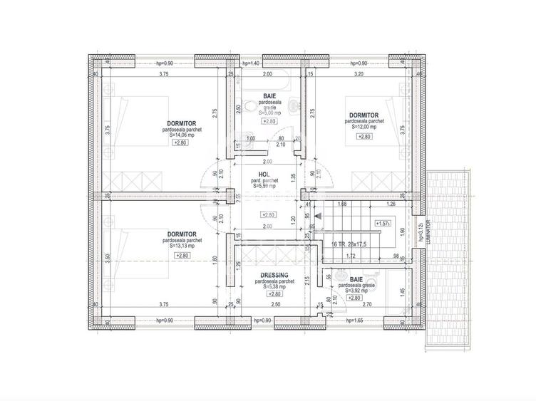 Casa individuala cu 4 camere, 125mp utili, 180mp curte libera - 2