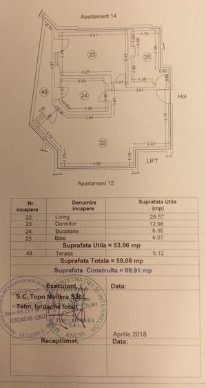 Apartament 2 camere, decomandat, 60mp Alezzi, vedere la mare si piscina