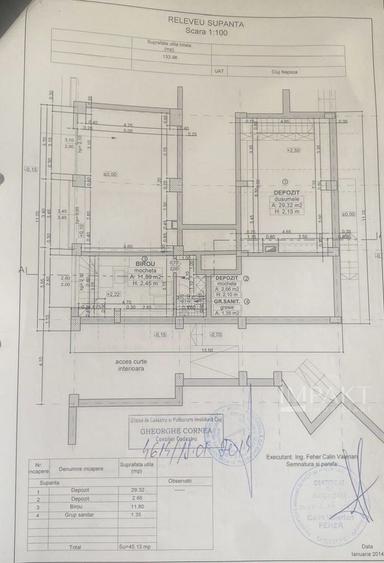 Spatiu comercial vitrat pentru servicii cu acces public in Marasti