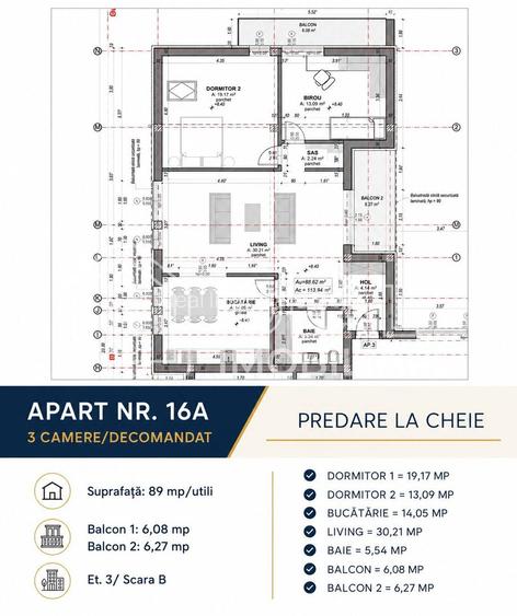 Apartament modern cu 3 camere, la cheie – zona Doamna Stanca - 1