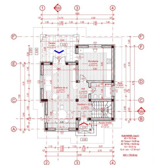 Casa 4 camere, 119 mp, zona Miroslava