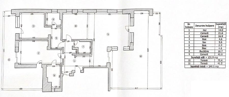 Penthouse Complet mobilat si utilat, Terase spectaculoase