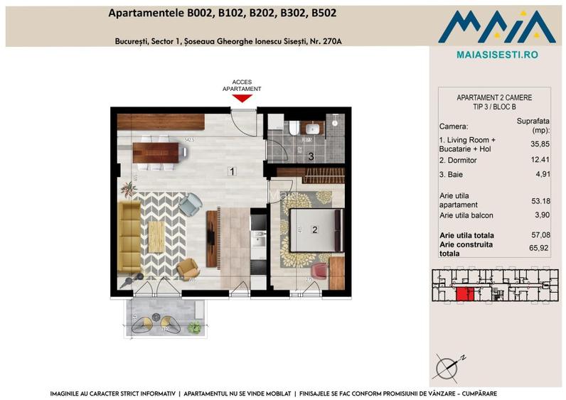 2 CAMERE | SISESTI | BUCURESTI SECTOR 1 | LANGA METROU | FINISAJE PREMIUM - 2