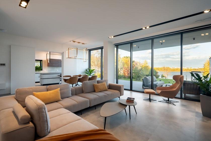 Smart-Home nZEB spectaculoasa Bucuresti Sector 1 cu deschidere lac -teren 2000mp