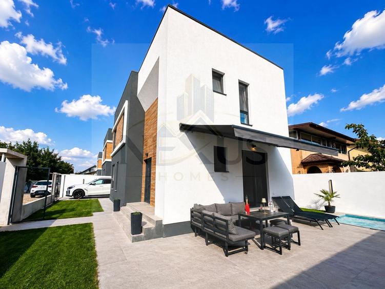 Vila individuala -5 camere - 3 bai - piscina - gradina amenajata