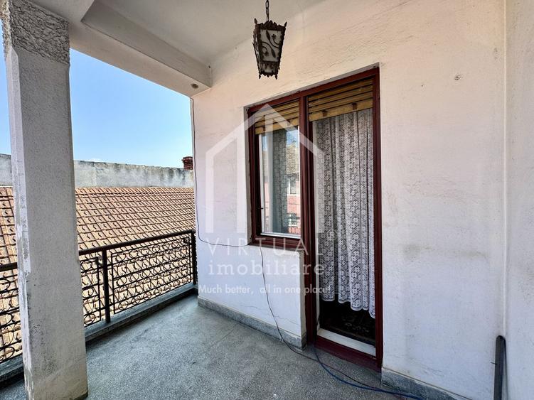 Casa singur in curte, 4 camere, 106mp utili + balcon, spatiu comercial