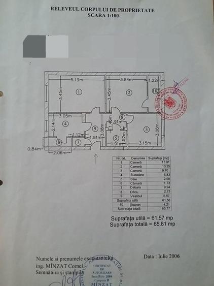 Apartament 3 camere-decomandat-zona Drumul Taberei