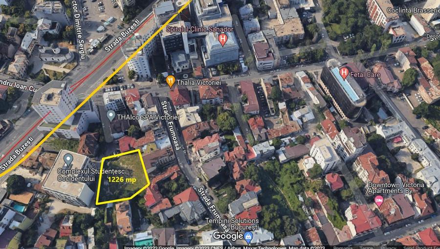 Super Pozitie | Teren Piata Victoriei | 1226 mp | CUT: 2 | POT: 50 % |