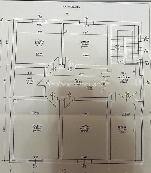 Casa S+P+E+M | 605 mp utili | 10 camere | 3 bucatarii | 4 bai | 3 terase | Garaj