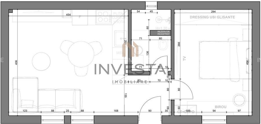 Apartament cu 2 camere modern si 2 parcari, Centru, zona Traian Mosoiu - 1
