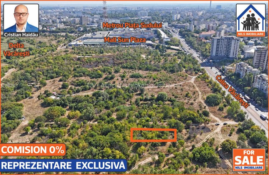 Teren 500mp (12x42) | Calea Vacaresti | POT: 70%-80% | CUT: 4.5 - 3