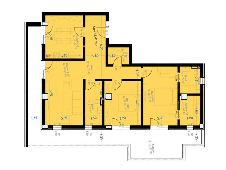 Penthouse cu terasa de 35 mp, parcare inclusa!