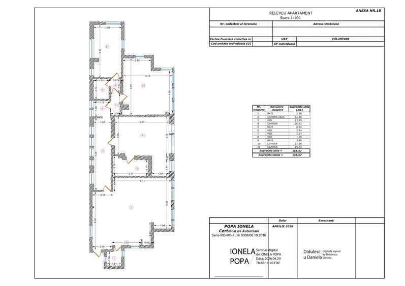 Apartament 4 camere, spațios, 155mp, zona de Nord, Pipera