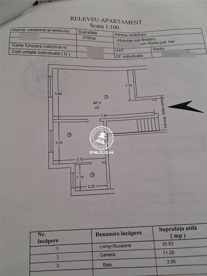 Apartament 2 camere 41mp curte proprie - Breazu Iasi