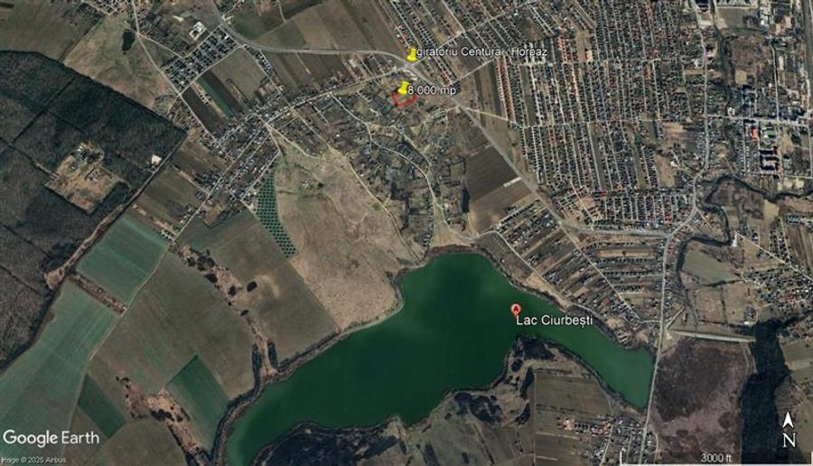 Oportunitate dezvoltare rezidentiala, teren intravilan 8000 mp Ciurbesti Mirosl