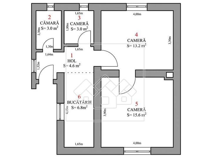 Casa cu teren de 1167 mp, curte mare, Talmaciu