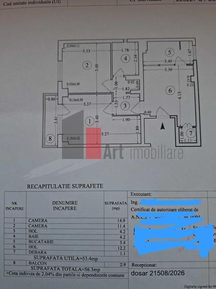 APARTAMENT  2 CAMERE MOSILOR