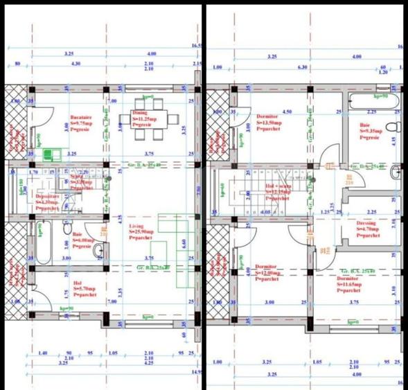 Casa individuala, 136 mp, teren 300 mp, zona Valea Lupului