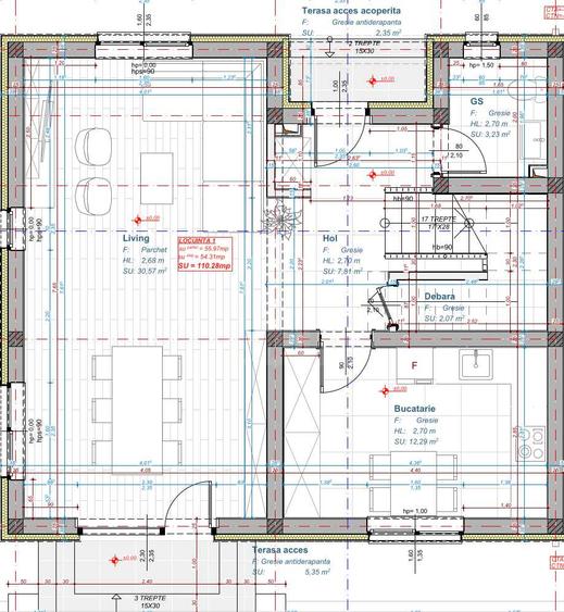Duplex nou, semifinisat, în ansamblu rezidențial cu parc privat