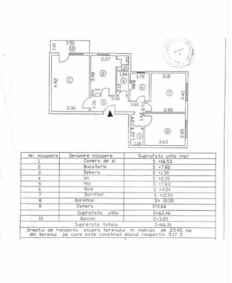 APARTAMENT RENOVAT 2026 - 3 camere 66mp, etaj 2, Progresu. - 8