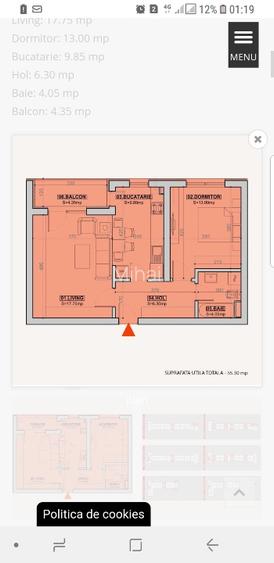 Proprietar – Vând apartament 2 camere | 21 Residence | Etaj 9 | Complet mobilat - 2
