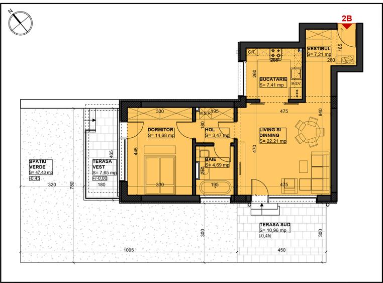 Proprietar, vand apartament 2 camere cu gradina