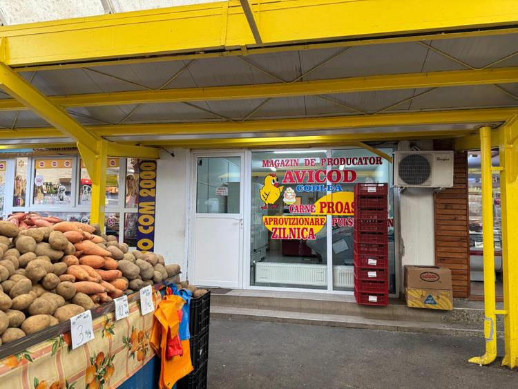 Spatiu comercial piata Tractorul,Avicod,actual magazin vanzare produse carne pui