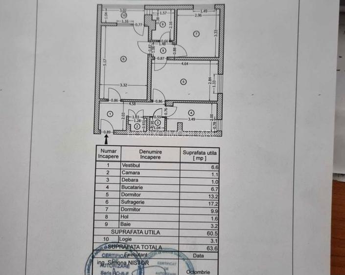 Apartament 3 camere de vânzare – Câmpia Libertății | 2 min de IOR - 7