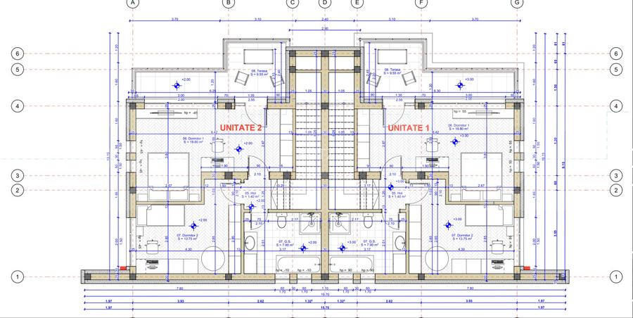 Teren 1012 mp, front 16 m, AC-casa familiala cu 2 unit locative, Dezmir - 6