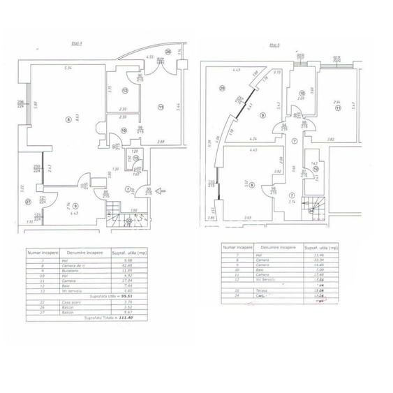 Vanzare duplex 210 mp - 5 camere - garaj subteran - bloc 2012 - Primaverii